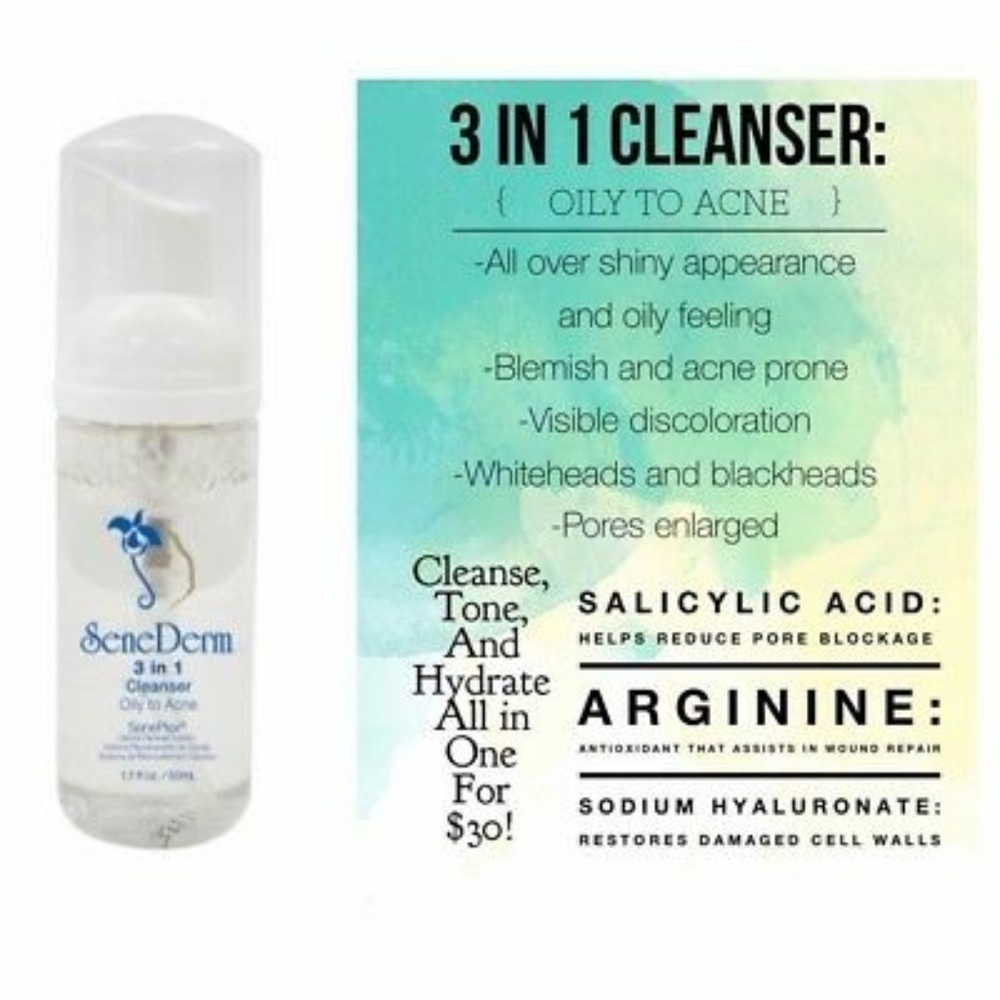 SeneDerm® 3 in 1 Cleanser - Oily to Acne